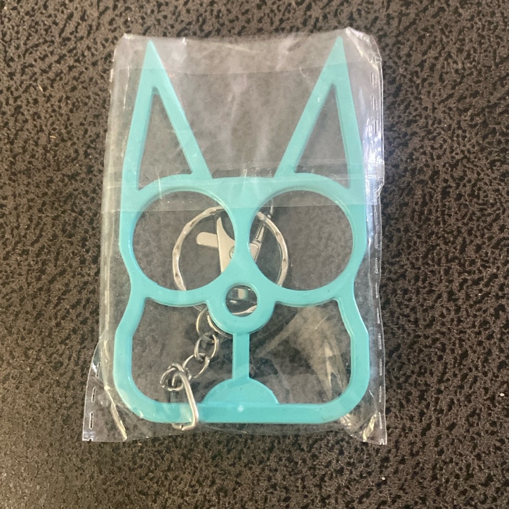 *NIP cyan cat keychain - Picture 2 of 2